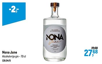 Promoties Nona june alcoholvrije gin - Nona - Geldig van 27/01/2021 tot 09/02/2021 bij Makro