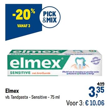 Promoties Elmex tandpasta - sensitive - Elmex - Geldig van 27/01/2021 tot 09/02/2021 bij Makro