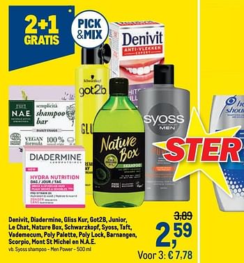 Promoties Syoss shampoo - men power - Syoss - Geldig van 27/01/2021 tot 09/02/2021 bij Makro