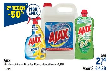 Promoties Ajax allesreiniger - fête des fleurs - lentebloem - Ajax - Geldig van 27/01/2021 tot 09/02/2021 bij Makro