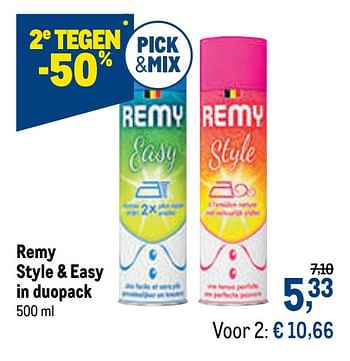 Promoties Remy style + easy - Remy - Geldig van 27/01/2021 tot 09/02/2021 bij Makro