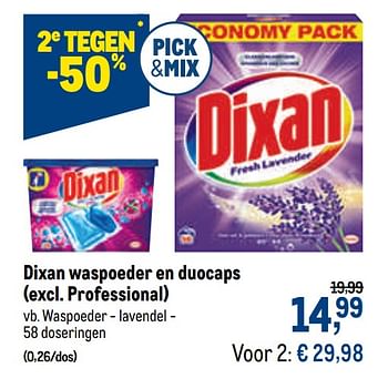 Promoties Waspoeder - lavendel - Dixan - Geldig van 27/01/2021 tot 09/02/2021 bij Makro