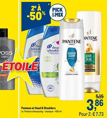 Promotions Pantene shampooing - classique - Pantene - Valide de 27/01/2021 à 09/02/2021 chez Makro