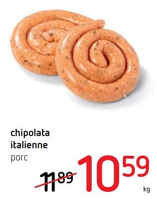 Promotions Chipolata italienne porc - Produit Maison - Spar Retail - Valide de 28/01/2021 à 10/02/2021 chez Spar (Colruytgroup)