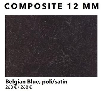Promotions Composiet belgian blue, poli-satin - Huismerk - Kvik - Valide de 01/01/2021 à 31/01/2021 chez Kvik Keukens