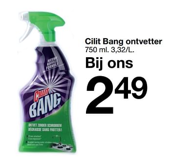 Promotions Cilit bang ontvetter - Produit maison - Zeeman  - Valide de 23/01/2021 à 29/01/2021 chez Zeeman