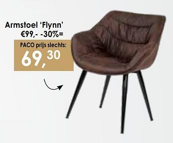 Promoties Armstoel flynn - Huismerk - Paco - Geldig van 10/01/2021 tot 08/02/2021 bij Paco