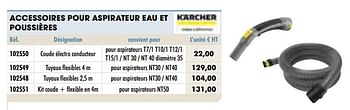 Promoties Accessoires pour aspirateur eau et poussières - Kärcher - Geldig van 01/01/2021 tot 31/12/2021 bij Master Pro