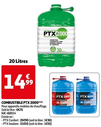 Ptx2000 Combustible ptx 2000 - En promotion chez Auchan Ronq