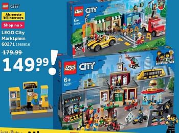 Promoties Lego city marktplein 60271 - Lego - Geldig van 25/01/2021 tot 28/02/2021 bij Intertoys