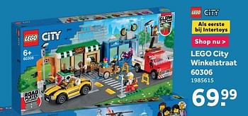 Promoties Lego city winkelstraat 60306 - Lego - Geldig van 25/01/2021 tot 28/02/2021 bij Intertoys
