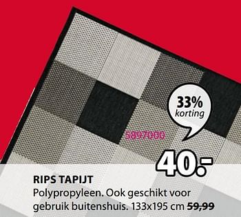 Promoties Rips tapijt - Huismerk - Jysk - Geldig van 25/01/2021 tot 31/01/2021 bij Jysk
