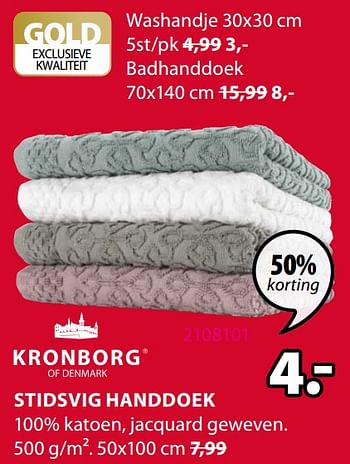 Promoties Stidsvig handdoek - Kronborg - Geldig van 25/01/2021 tot 31/01/2021 bij Jysk