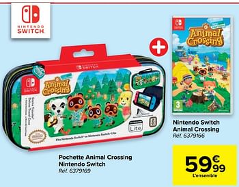 Pochette Switch Animal Crossing - RDS : la pochette à Prix Carrefour