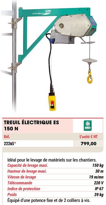 Treuil électrique ES 150N