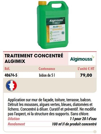 Traitement Algimouss - pro 