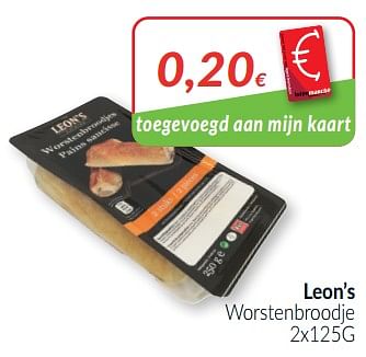 Promoties Leon`s worstenbroodje - Leon's - Geldig van 01/02/2021 tot 28/02/2021 bij Intermarche