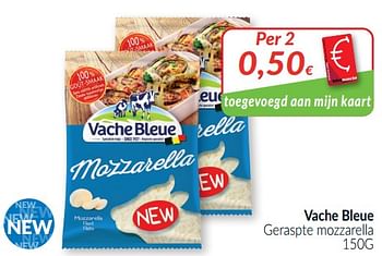 Promoties Vache bleue geraspte mozzarella - Vache bleue - Geldig van 01/02/2021 tot 28/02/2021 bij Intermarche