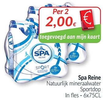 Promoties Spa reine natuurlijk mineraalwater sportdop - Spa - Geldig van 01/02/2021 tot 28/02/2021 bij Intermarche