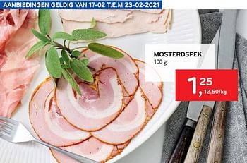 Promoties Mosterdspek - Huismerk - Alvo - Geldig van 17/02/2021 tot 23/02/2021 bij Alvo