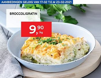 Promoties Broccoligratin - Huismerk - Alvo - Geldig van 17/02/2021 tot 23/02/2021 bij Alvo