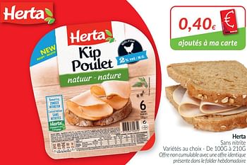 Promotions Herta sans nitrite - Herta - Valide de 01/02/2021 à 28/02/2021 chez Intermarche