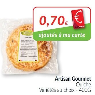 Promotions Artisan gourmet quiche - L`Artisan Gourmet - Valide de 01/02/2021 à 28/02/2021 chez Intermarche