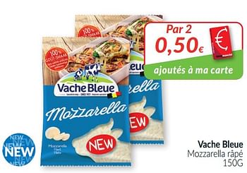 Promotions Vache bleue mozzarella râpé - Vache bleue - Valide de 01/02/2021 à 28/02/2021 chez Intermarche