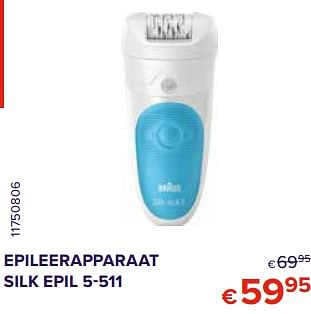 Promoties Braun brse5-511 gift silk epil wet+dry - Braun - Geldig van 01/02/2021 tot 28/02/2021 bij Euro Shop