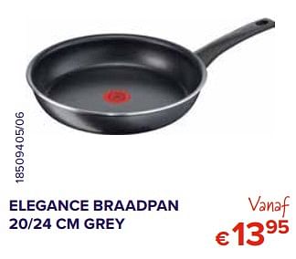 Promotions Elegance braadpan 20-24 cm grey - Tefal - Valide de 01/02/2021 à 28/02/2021 chez Euro Shop
