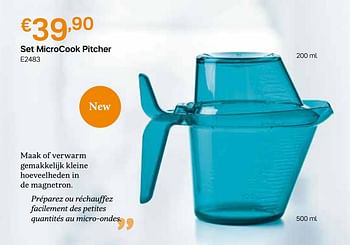 Promoties Set microcook pitcher - Huismerk - Tupperware - Geldig van 01/02/2021 tot 28/02/2021 bij Tupperware