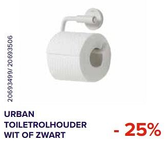 Promoties Urban toiletrolhouder wit of zwart -25% - Tiger - Geldig van 01/02/2021 tot 28/02/2021 bij Euro Shop