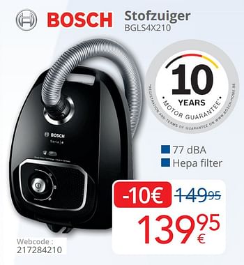 Promoties Bosch stofzuiger bgls4x210 - Bosch - Geldig van 01/02/2021 tot 28/02/2021 bij Eldi