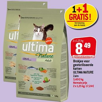 Promotions Brokjes voor gesteriliseerde katten ultima nature - Ultima - Valide de 03/02/2021 à 09/03/2021 chez Match