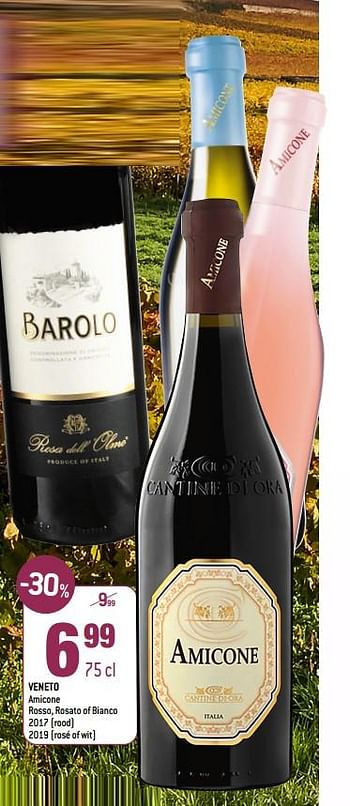 Rode wijnen Veneto rosso, rosato of bianco 2017 rood 2019 rosé of wit - Promotie bij Match