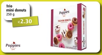 Promoties Trio mini donuts - Poppies - Geldig van 01/02/2021 tot 27/02/2021 bij Aronde