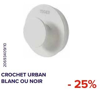 Promotions Crochet urban blanc ou noir -25% - Tiger - Valide de 01/02/2021 à 28/02/2021 chez Euro Shop