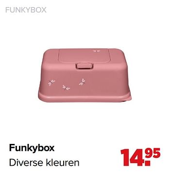 Promoties Funkybox diverse kleuren - Funkybox - Geldig van 01/02/2021 tot 27/02/2021 bij Baby-Dump