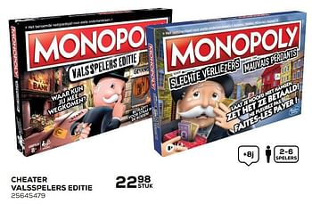 Promoties Monopoly cheater valsspelers editie - Hasbro - Geldig van 02/02/2021 tot 02/03/2021 bij Supra Bazar