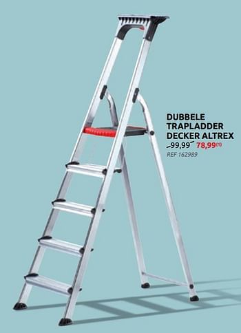 Promoties Dubbele trapladder decker altrex - Altrex - Geldig van 10/02/2021 tot 01/03/2021 bij BricoPlanit