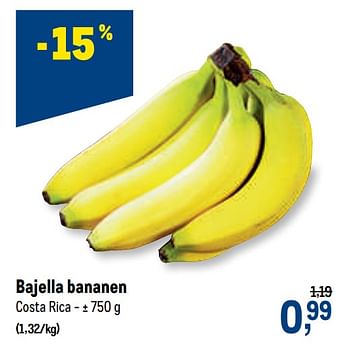 Promoties Bajella bananen - Huismerk - Makro - Geldig van 10/02/2021 tot 23/02/2021 bij Makro