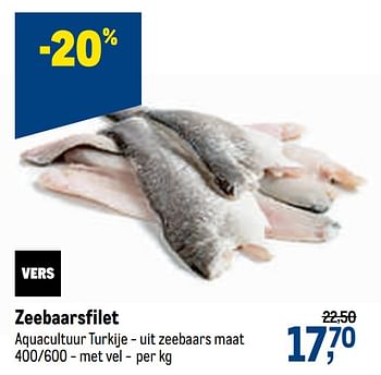 Promoties Zeebaarsfilet - Huismerk - Makro - Geldig van 10/02/2021 tot 23/02/2021 bij Makro