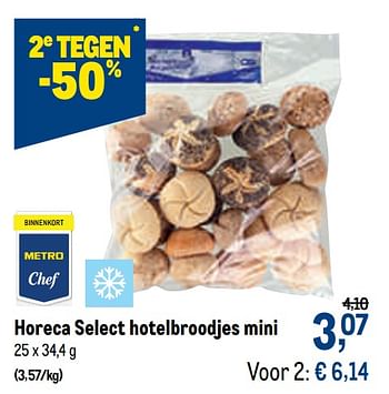 Promoties Horeca select hotelbroodjes mini - Huismerk - Makro - Geldig van 10/02/2021 tot 23/02/2021 bij Makro