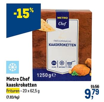 Promoties Metro chef kaaskroketten - Huismerk - Makro - Geldig van 10/02/2021 tot 23/02/2021 bij Makro