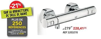 Promotions Mitigeur thermostatique de douche precision joy - Grohe - Valide de 10/02/2021 à 01/03/2021 chez BricoPlanit