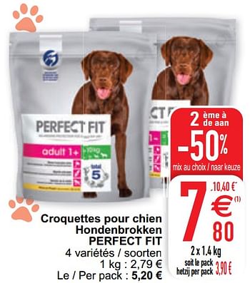 Promoties Croquettes pour chien hondenbrokken perfect fit - Perfect Fit  - Geldig van 09/02/2021 tot 15/09/2021 bij Cora