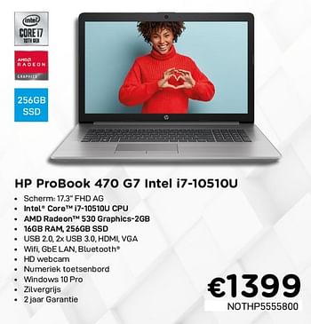 Promoties Hp probook 470 g7 intel i7-10510u - HP - Geldig van 01/02/2021 tot 28/02/2021 bij Compudeals