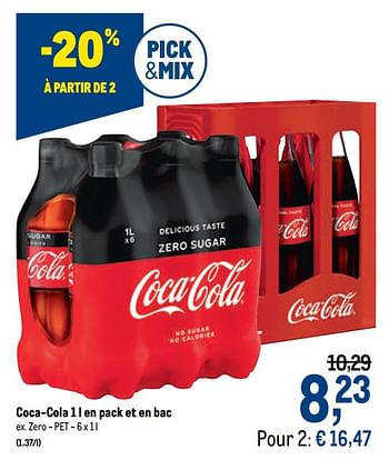 Promoties Coca-cola zero - Coca Cola - Geldig van 10/02/2021 tot 23/02/2021 bij Makro