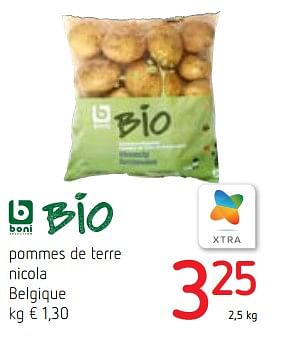 Promotions Pommes de terre nicola belgique - Boni - Valide de 11/02/2021 à 24/02/2021 chez Spar (Colruytgroup)