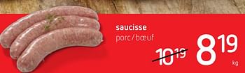 Promotions Saucisse - Produit Maison - Spar Retail - Valide de 11/02/2021 à 24/02/2021 chez Spar (Colruytgroup)